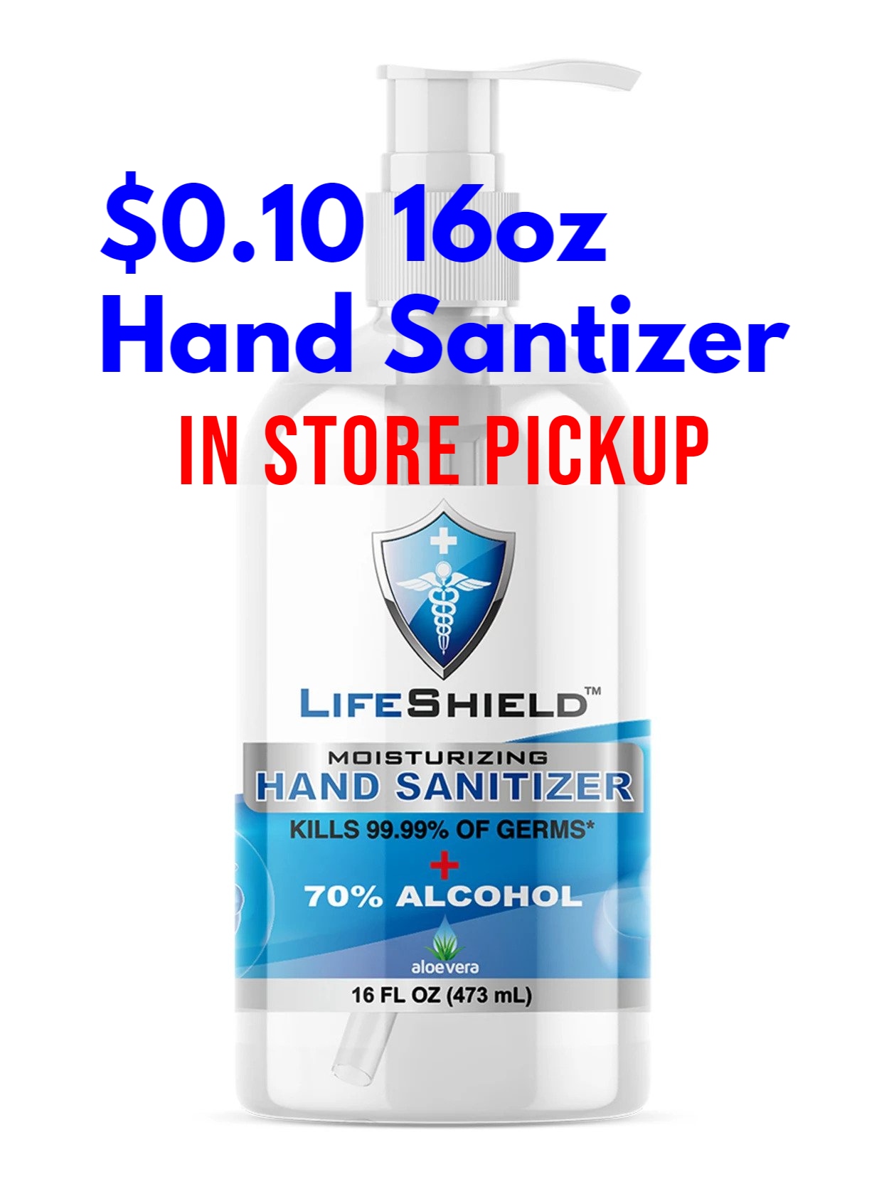 $0.10 Hand Sanitizer + Free Store Pickup