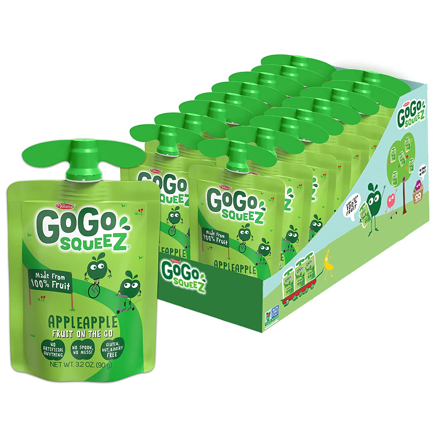 GoGo squeeZ Fruit on the Go, Apple Apple $8.52 shipped