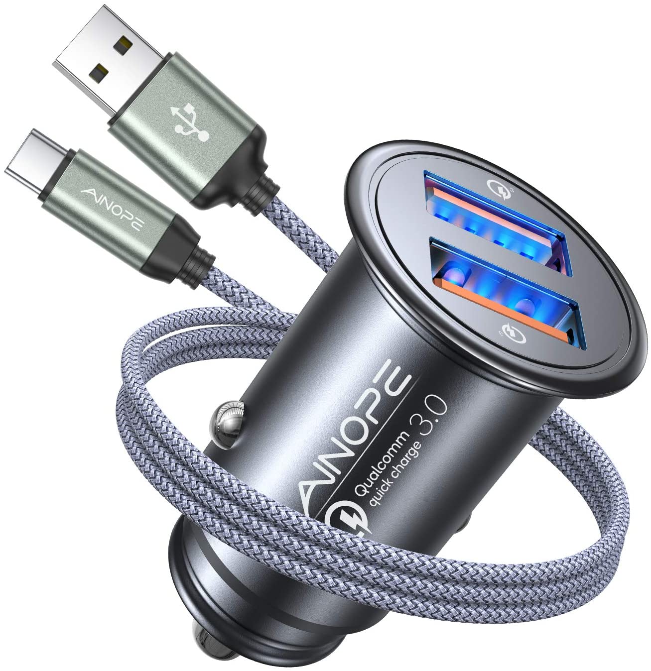 USB Car Charger Fast Charge 50% off $7.19 shipped