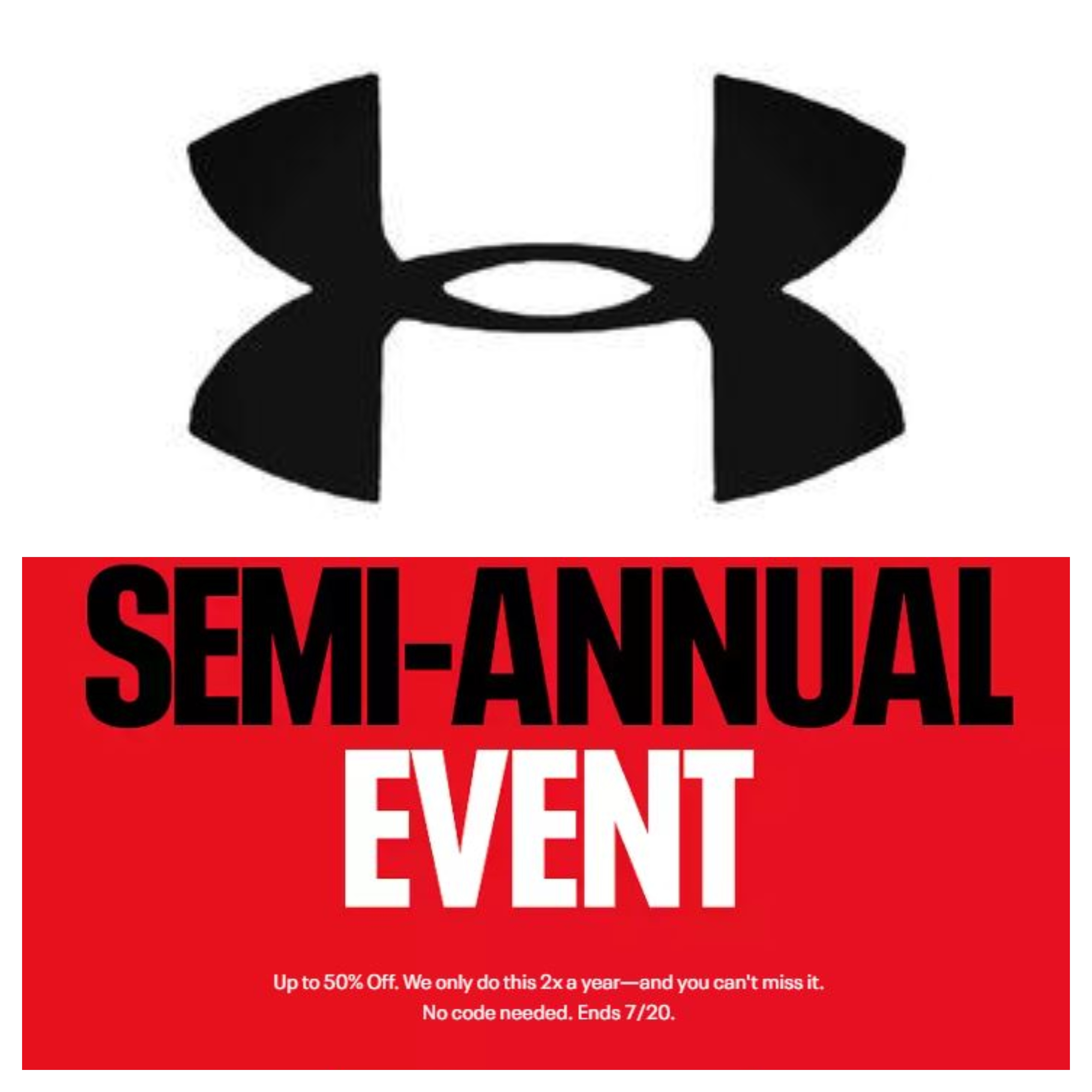 Under Armour Semi-Annual Event Up to 50% Off