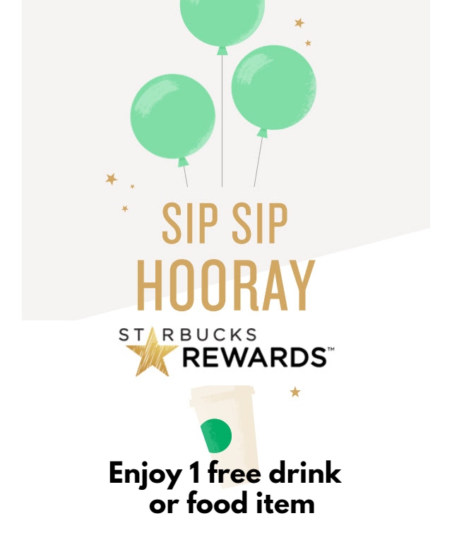 FREE Starbucks Drink on Your Birthday