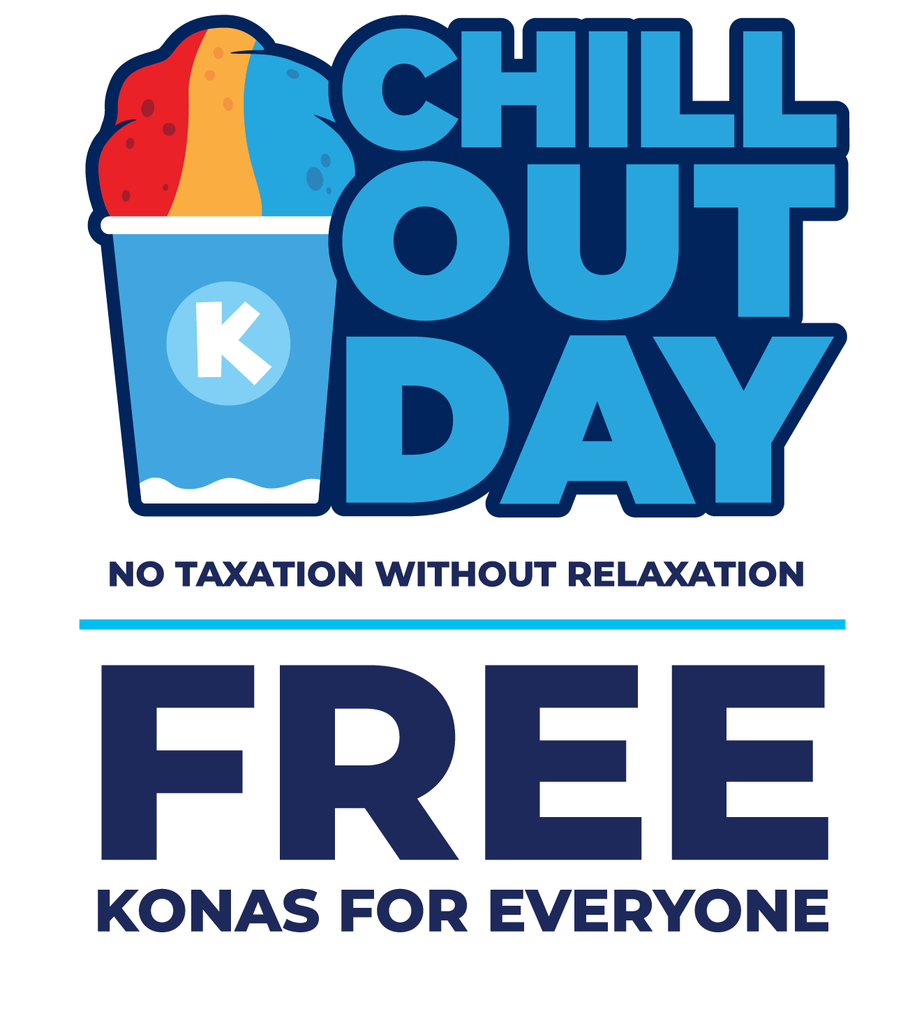 Free Kona Ice drink at Kona Ice on April 18