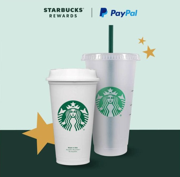 Free Starbucks Reusable Cup When Use PayPal Saving For More