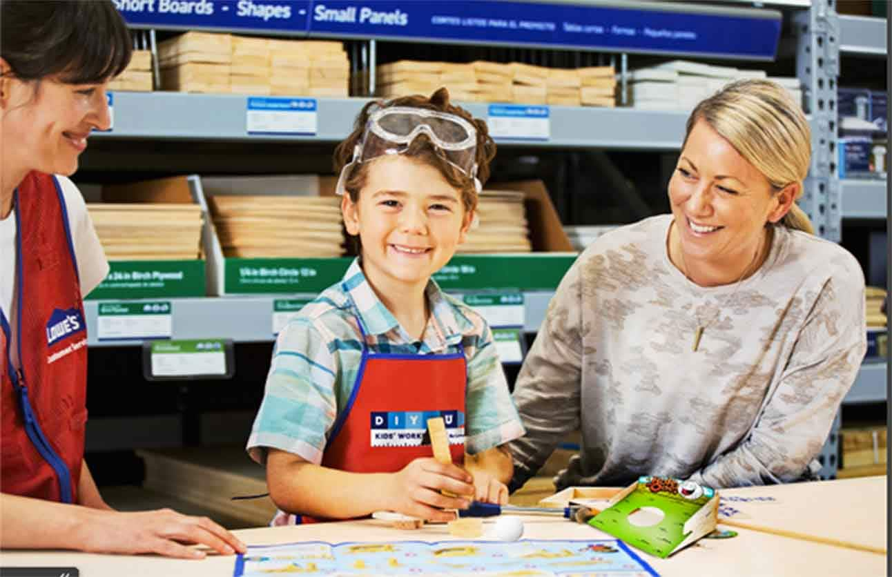 Free Hole-In-One Kids Workshop at Lowes in June