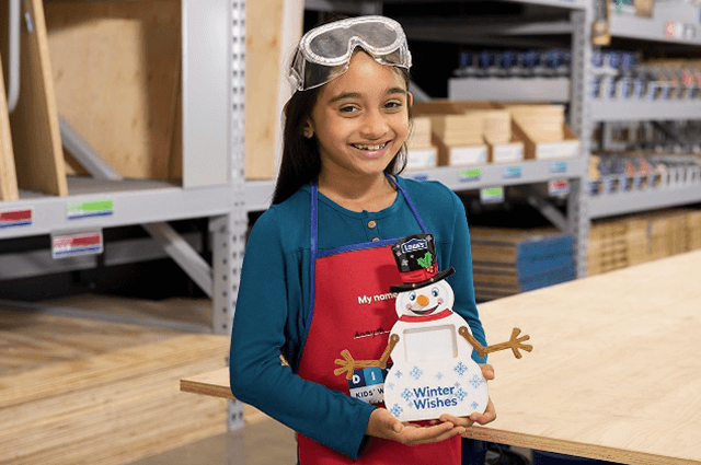 Register NOW FREE Snowman Picture Frame Kit Workshop at Lowes on January 21