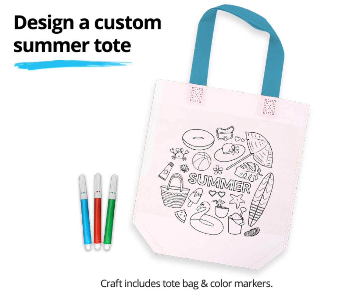 FREE Summer Tote Kids’ Activity at JCPenney on 7/8